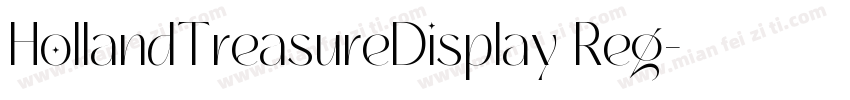 HollandTreasureDisplay Reg字体转换